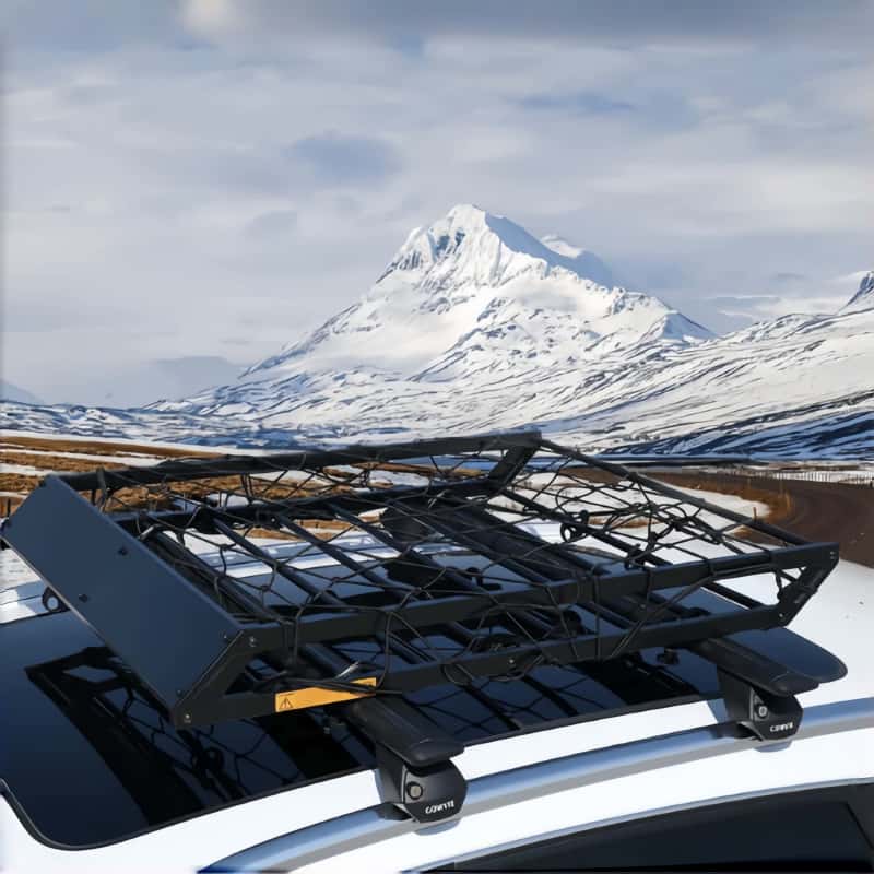 Detachable Steel Roof Cargo Basket 601 - Removable Carrier for SUV & Off-Road Vehicles